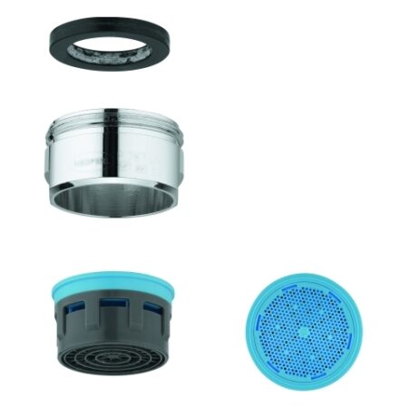 GROHE Mousseur 13929, Außengewinde, M 24 x 1, Durchflussklasse A, 13,5 - 15,0 l/min bei 3 bar, chrom