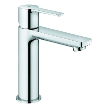GROHE Einhand-Waschtischbatterie Lineare 23106_1, S-Size, Einlochmontage, glatter Körper, Push-open Ablaufgarnitur 1 1/4'', chrom