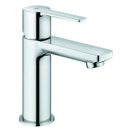 GROHE Einhand-Waschtischbatterie Lineare 23791_1, XS-Size, Einlochmontage, glatter Körper, Push-open Ablaufgarnitur 1 1/4'', chrom
