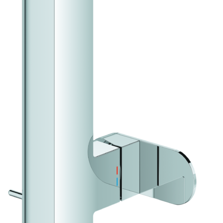 GROHE Einhand-Waschtischbatterie Plus 23851_4, L-Size, Einlochmontage, schwenkbarer Auslauf, Zugstangen-Ablaufgarnitur, chrom