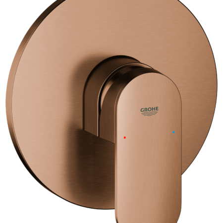 GROHE Einhand-Brausebatterie Plus 24059_4, Fertigmontageset für Rapido SmartBox, warm sunset gebürstet