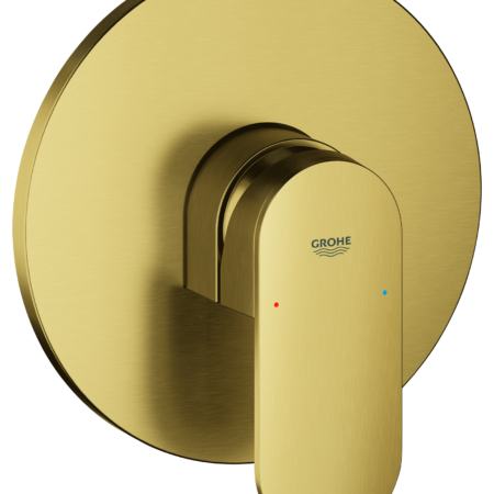 GROHE Einhand-Brausebatterie Plus 24059_4, Fertigmontageset für Rapido SmartBox, cool sunrise gebürstet