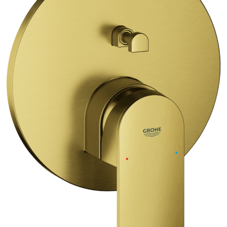 GROHE Einhand-Wannenbatterie Plus 24060_4, Fertigmontageset für Rapido SmartBox, cool sunrise gebürstet