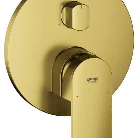 GROHE Einhandbatterie Plus 24093_4, 3-Wege Umstellung, Fertigmontageset für Rapido SmartBox, cool sunrise gebürstet