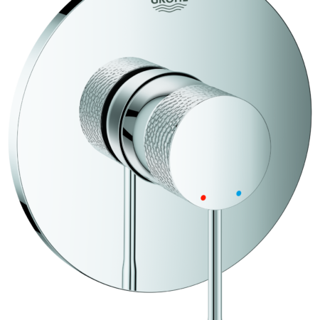 GROHE Einhand-Brausebatterie Essence 24168_1, Fertigmontageset für GROHE Rapido SmartBox, crafted chrom
