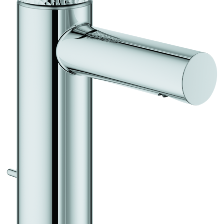GROHE Einhand-Waschtischbatterie Essence 24175_1, S-Size, Einlochmontage, Zugstangen-Ablaufgarnitur, crafted chrom