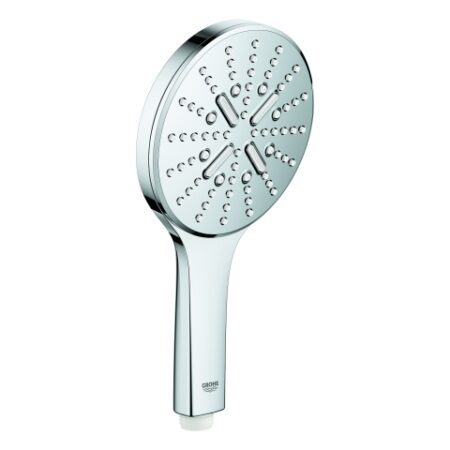 GROHE Handbrause Rainshower SmartActive 130 26574, 3 Strahlarten, maximaler Durchfluss bei 3 bar: 8.5 l/min, chrom