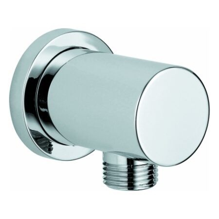 GROHE Wandanschlussbogen Rainshower 27057, Außengewinde, eigensicher, mit runder Rosette, chrom
