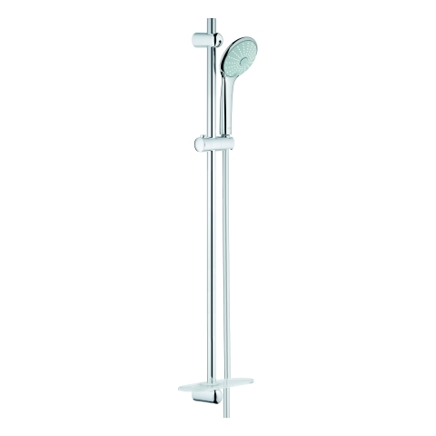 GROHE Brausestangenset Euphoria 110 Massage 27226_1, 3 Strahlarten, maximaler Durchfluss bei 3 bar: 16,6 l/min, Brausestange 900 mm, Ablage, chrom