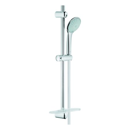 GROHE Brausestangenset Euphoria 110 Duo 27230_1, 2 Strahlarten, maximaler Durchfluss bei 3 bar: 16,6 l/min, mit Brausestange 600 mm, Ablage, chrom