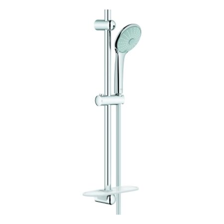 GROHE Brausestangenset Euphoria 110 Massage 27231_1, 3 Strahlarten, maximaler Durchfluss bei 3 bar: 16,6 l/min, mit Brausestange 600 mm, Ablage, chrom