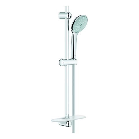 GROHE Brausestangenset Euphoria 110 Massage 27231_1, 3 Strahlarten, maximaler Durchfluss bei 3 bar: 16,6 l/min, mit Brausestange 600 mm, Ablage, chrom