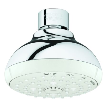 GROHE Kopfbrause Tempesta 100 27606_1, 4 Strahlarten, maximaler Durchfluss bei 3 bar: 9 l/min, chrom
