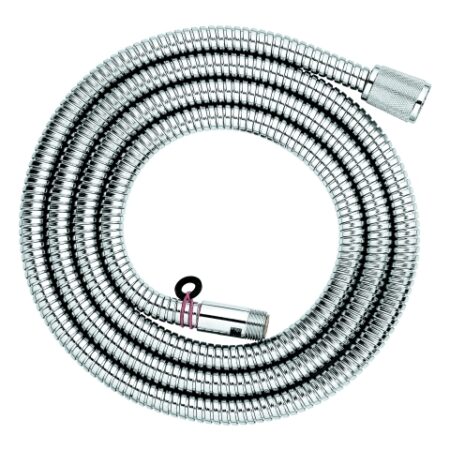 GROHE Metallbrauseschlauch 28158_1, 2.000 mm, für Wannenrand-, Fliesenbank-Brausegarnitur, chrom