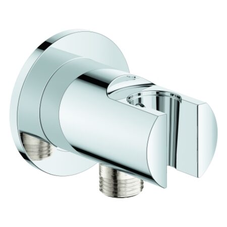 GROHE Wandanschlussbogen Tempesta 28628_1, mit Wandbrausehalter, Außengewinde, chrom