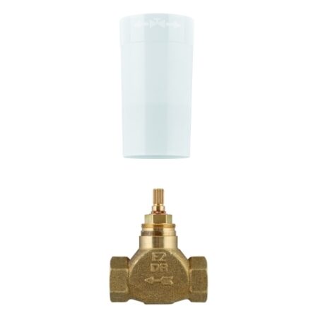 GROHE Unterputz-Ventil-Unterteil 29800, DN 15, vormontiertes Oberteil 1/2'', kurze Spindel, Gewindeanschluss 1/2''