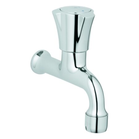 GROHE Auslaufventil Costa 30098_1, Wandmontage, Markierung blau, chrom