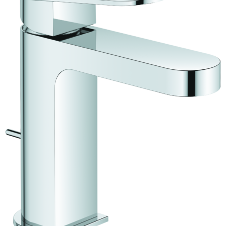 GROHE Einhand-Waschtischbatterie Plus 32612_4, S-Size, Einlochmontage, Zugstangen-Ablaufgarnitur, chrom