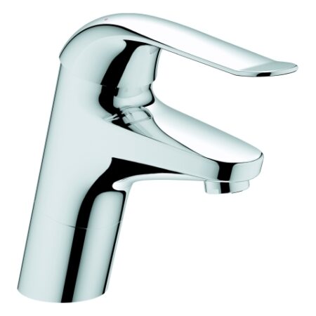 GROHE Einhand-Waschtischbatterie Eurosmart Care 32765, Einlochmontage, glatter Körper, 46 mm Keramikkartusche, Hebellänge 120 mm, chrom