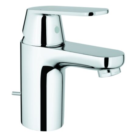GROHE Einhand-Waschtischbatterie Eurosmart Cosmopolitan 32825, S-Size, Einlochmontage, Zugstangen-Ablaufgarnitur 1 1/4'', maximaler Durchfluss (bei 3 bar): 5 l/min, chrom