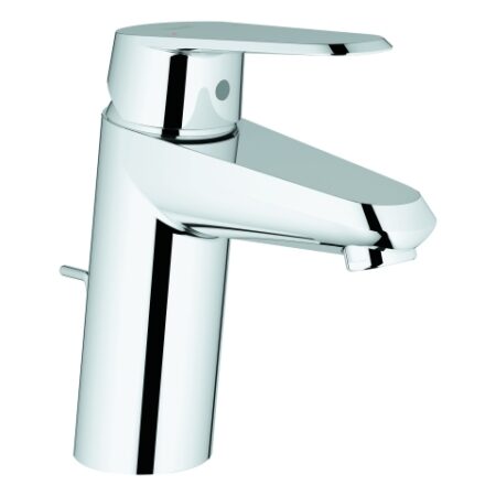 GROHE Einhand-Waschtischbatterie Eurodisc Cosmopolitan 33190_2, S-Size, Einlochmontage, maximaler Durchfluss (bei 3 bar): 5 l/min, Zugstangen-Ablaufgarnitur 1 1/4'', chrom