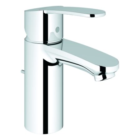 GROHE Einhand-Waschtischbatterie Eurostyle Cosmopolitan 33552_2, S-Size, Einlochmontage, Zugstangen-Ablaufgarnitur 1 1/4'', chrom