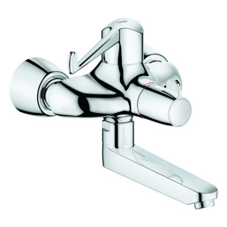 GROHE Thermostat-Waschtischbatterie Grohtherm Special 34020_1, für Armhebelbetätigung, Wandmontage, Ausladung 255 mm, chrom