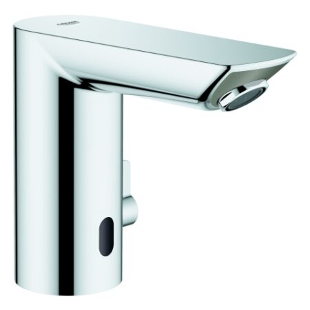 GROHE Infrarot-Elektronik für Waschtisch Bau Cosmopolitan E 36451, mit Mischung, 6 V Lithium-Batterie, getrennte innenliegende Wasserwege – kein Kontakt mit Blei oder Nickel, chrom