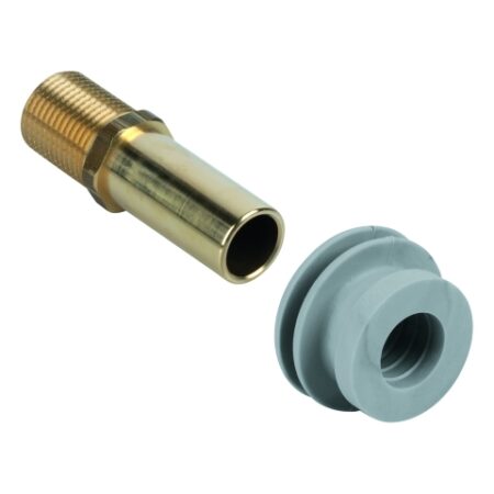 GROHE Einlaufgarnitur 37044, DN 15, für Urinalbecken mit Eingang von hinten, Verbinder Ø 33,5 - 38 mm