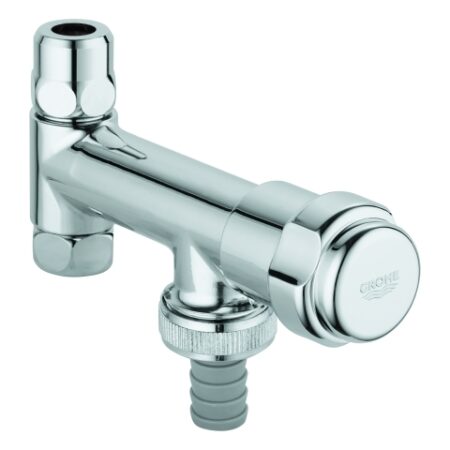 GROHE Original WAS Ventil Eckfix 41030, DN 10, Fettkammer-Oberteil 3/8'' für den absperrbaren Schlauchanschluss, eigensicher, chrom