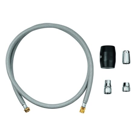 GROHE Brauseschlauch 48293, für Spültischbatterien mit herausziehbarer Dual Spülbrause oder Mousseurauslauf, 1.425 mm, M15 x 1