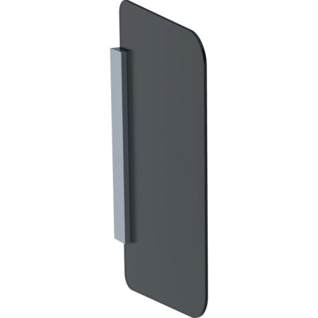 GE Urinaltrennwand Glas grau satiniert RAL 7035