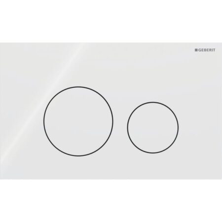 Geberit Sigma40 Betätigungsplatte für 2-Mengen-Spülung, round: weiß