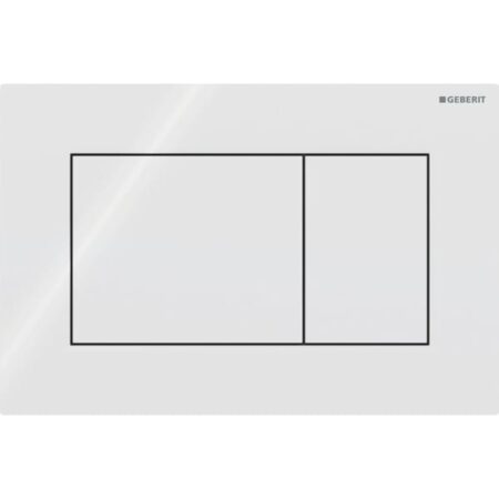 Geberit Sigma01 Betätigungsplatte für 2-Mengen-Spülung, square: weiß