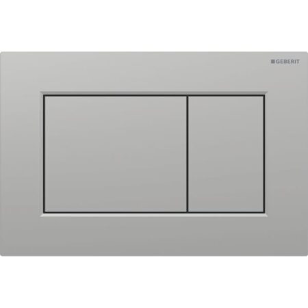 Geberit Sigma01 Betätigungsplatte für 2-Mengen-Spülung, square: chrom matt / easy-to-clean-beschichtet