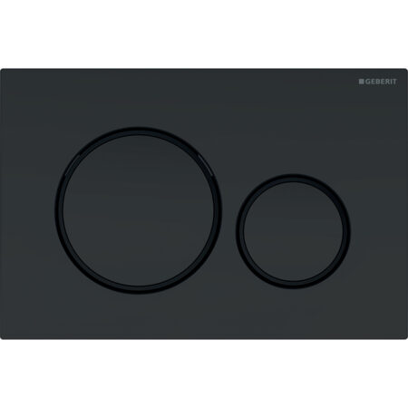 GE Betaetigungsplatte Sigma20 2-Mengen Kunststoff, swmatt/sw/swmatt, rund