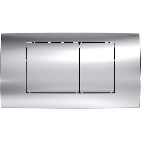 GE Betaetigungspl. Twinline30 2-Mengen glanzchrom/mattchrom/glanzchrom