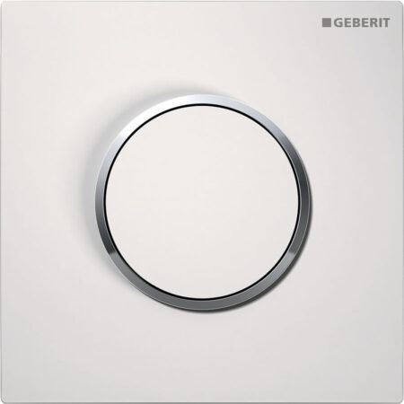 GE Urinalsteuerung Typ10 Handpneumatik Kunststoff weiss/chrom, rund