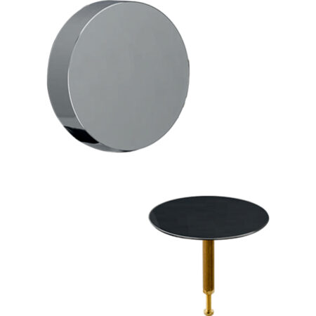 GE Fertigbauset Badewannenablauf d52mm, mit Drehbetaetigung, chrom
