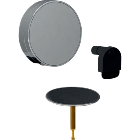GE FB-Set zu BW-Ein- u Ablauf d 52 weiß mit Designring chrom