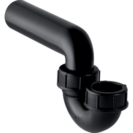 GE PE Siphon fuer Ausgussbecken d50/50mm, Einlauf senkr., Auslauf waagr.