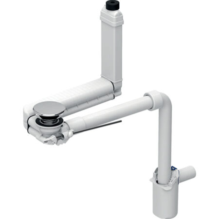 GE Waschtisch Raumspar-Anschluss Clou mit Hebel und Siphon d32