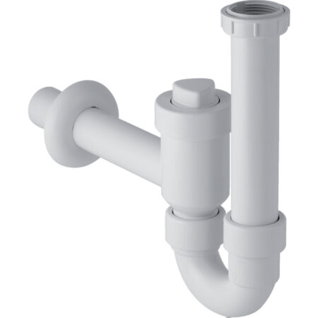 GE Roehrensiphon in PP weiss d40mm x G1 1/2 x G1 1/4 reduziert