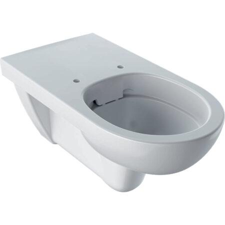 Geberit Renova Comfort Wand-WC Tiefspüler, verlängerte Ausladung, barrierefrei, Rimfree: T=70cm, weiß