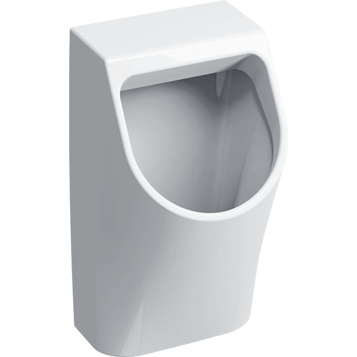 Geberit Renova Plan Urinal Zulauf von hinten, Abgang nach hinten: T=30cm, Abgang=nach hinten, Zulauf=hinten, gesteckt, weiß