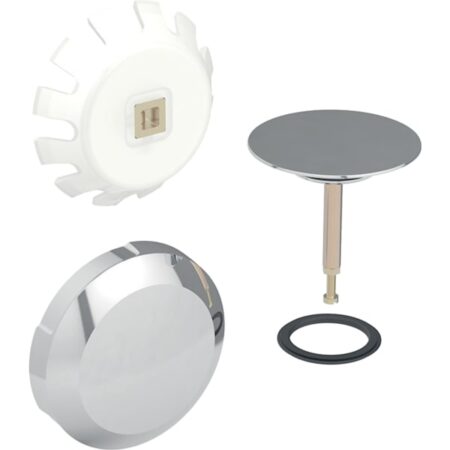 GE Fertigbauset zu Badewannenablauf d52mm, chrom, inkl. 4-Kant Mitnehmer