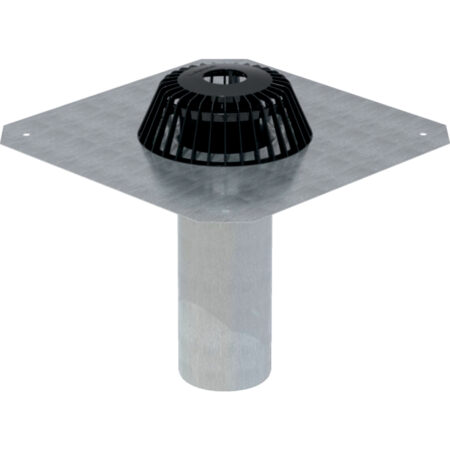 GE Dachwassereinlauf konventionell 6 l/s d110mm, Bitumen, 6 l/s, Anschlussblech