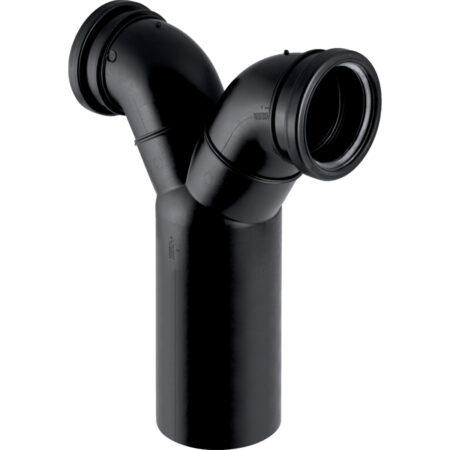 GE PE Doppelbogen f.Wandkl. 90 Gr. senkr.Montage d 110/110 367903