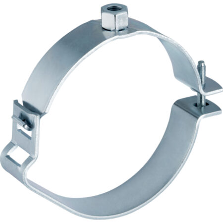 GE PE Rohrschelle d 125mm verzinkt mit Gewindemuffe M10 368843