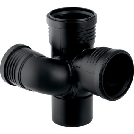 GE Silent-PP Abzweiger 87,5 Gr. d110/110/75mm, rechts